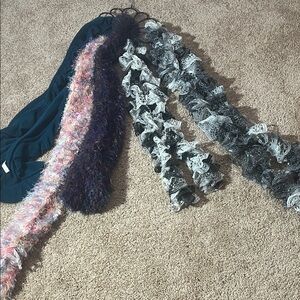 Colorful Knit Scarves Set